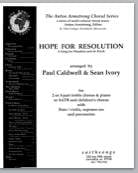 Hope for Resolution Instrumental Parts choral sheet music cover